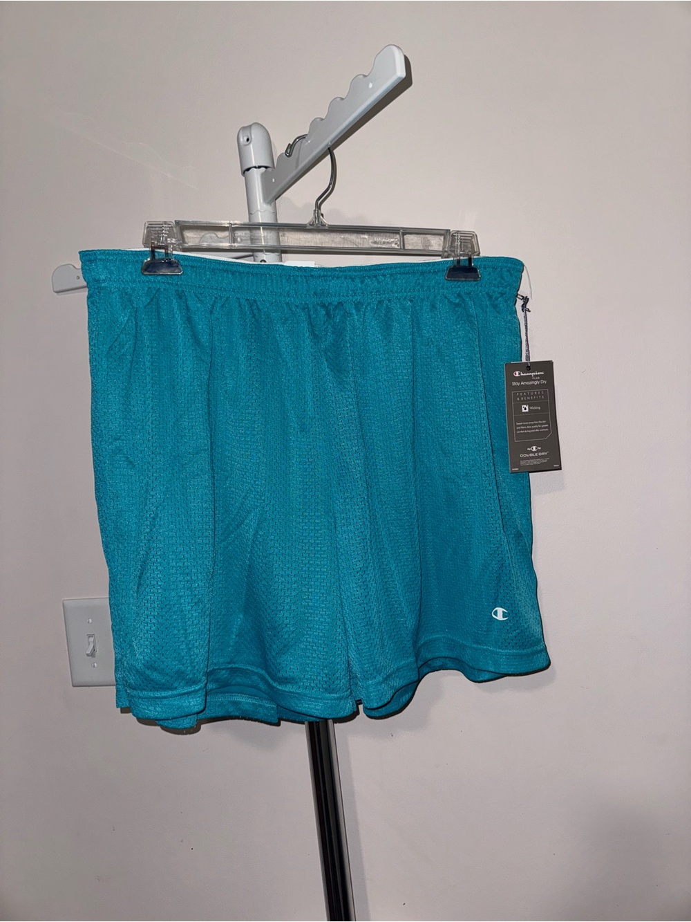 Champion Women's Teal Athletic Mesh Shorts